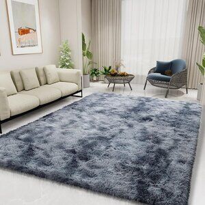 NEW  Soft Fluffy Area Rugs for Bedroom Living Room 6x9, Nursery Rug, Non-Slip
